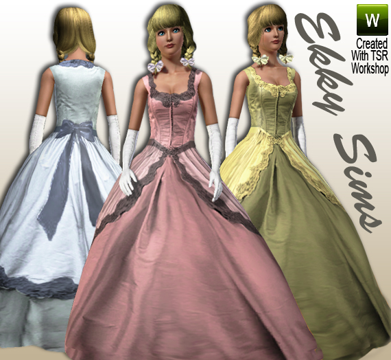 The Sims Resource - Vintage Ball Gown