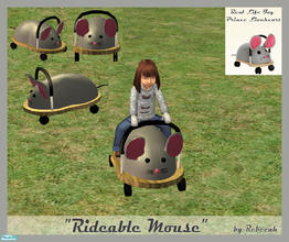 Sims 2 — Rideable Mouse Toy by rebecah — Toddlers gain fun, fitness and a small abount of body skill. This item is based