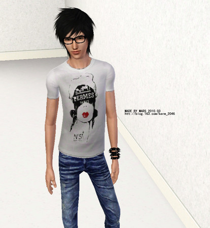 Sims 3 — TopTshirt by mars lee01 by kerm_2046 — by mars lee