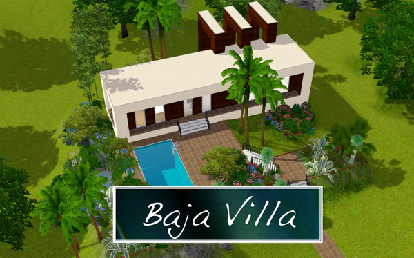 Sims 3 —  The Baja Villa by p-am — Free Baja Villa Villa Luxe Exotic and Modern ****