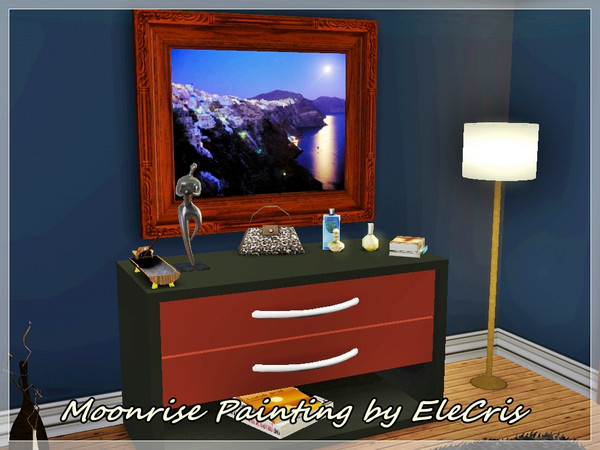 Sims 3 — Moonrise Painting by EleCris by EleCris — Moonrise Painting from Greece :) This is my first painting sooo i hope