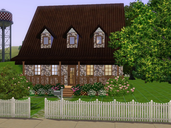 Sims 3 — 30 Hidden Grove Lane by CinderSim — A nice cozy three bedroom home for your small Sim family. On the main floor
