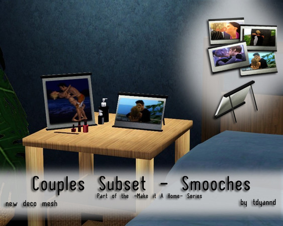 Sims 3 — Couples Sub Set - Smooches Photo Set by tdyannd — Part of the 'Make It A Home Photo Set' Series 