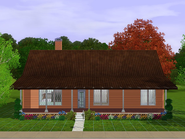 Sims 3 — 25 Hidden Grove Lane by CinderSim — A modest three bedroom home for a small family. This home has an open