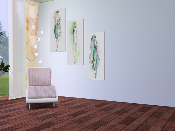 Sims 3 — MultiWallart Fashion 1 by CaliDea — Style your room.