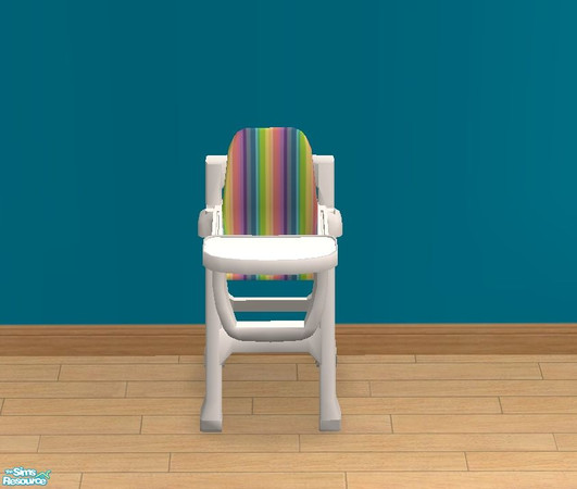 Sims 2 — Care Bear Nursery - Care Bear Nursery Highchair by basketballgirl_35 — Striped highchair to match my Care Bear