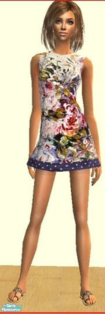 Sims 2 — Cute & Short Dresses! - BFSDress161 by Basic....For Sims — Part of a Set available at Basic. A Cute