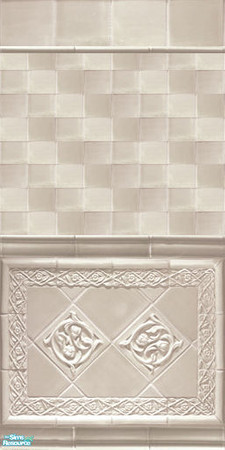 Sims 2 — Chic Bathroom Walls - Foxysensei Chic Bathroom Cream & Sugar by foxysensei — Tiles walls which are perfect