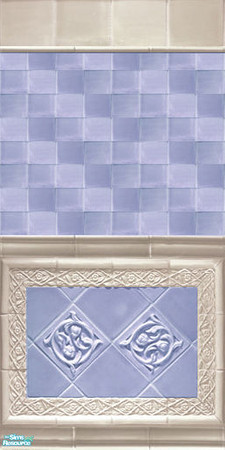 Sims 2 — Chic Bathroom Walls - Foxysensei Chic Bathroom Blueberries by foxysensei — Tiles walls which are perfect for
