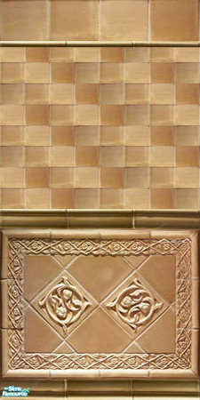 Sims 2 — Chic Bathroom Walls - Foxysensei Chic Bathroom Peaches by foxysensei — Tiles walls which are perfect for elegant