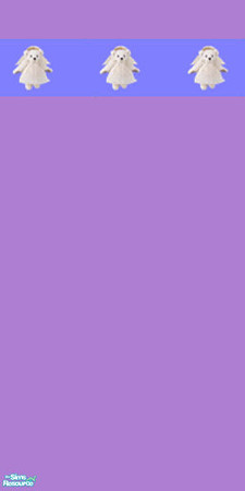 Sims 2 — tams angel bear set 1 - Tams Angel Bear Wall 2 by tambriah — purple wall & baby blue trim with white teddy