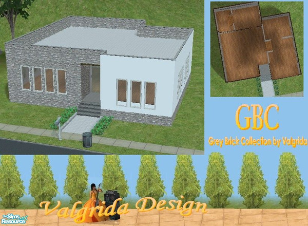 Sims 2 — GBC Happy Starter III by Valgrida — This spacious starter home has a combined bedroom - bathroom area, kitchen,