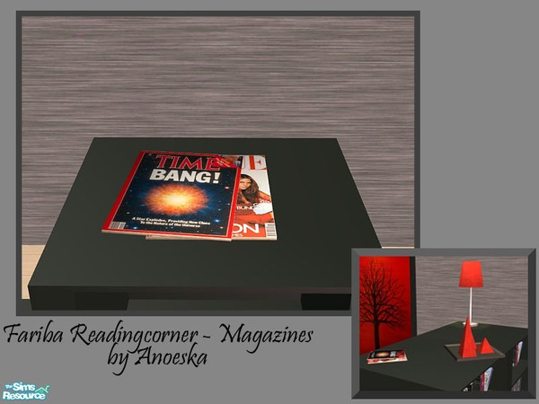 Sims 2 — Fariba Magazines by AnoeskaB — 2 Magazines, decoration. Part of the Fariba Readingcorner.