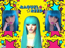 Sims 2 — Raquel Reed Hair by emo-blackheart — vibrantly coloured blue hair, in the style of Raquel Reed. 