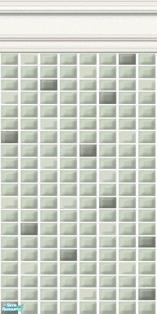 Sims 2 — Green Mini Tiles - Relaxed Mini Tiles by HollyChappell — Walls covered with mini tiles in relaxing and