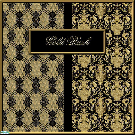 Sims 2 — Gold Rush by ziggy28 — I made this small set of 2 patterns for Sims3 and I thought you might like them for Sims2
