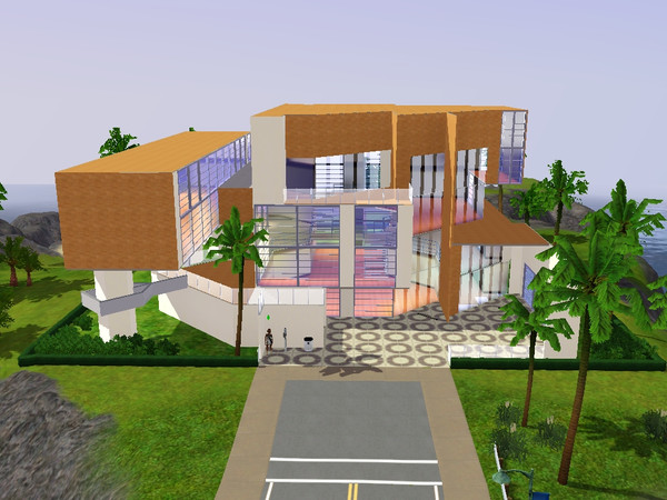 Sims 3 — The modern view by bbchris6911 — This huge ultra slick home has 3 bedrooms,2 bathrooms and an open space concept