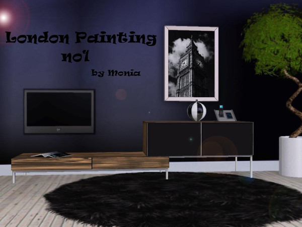 Sims 3 — London Painting no1 by monikaparus — London Painting no1. One of four paintings of London.