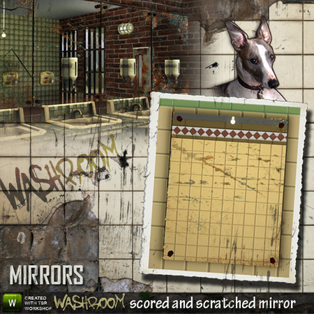 Sims 3 — Scratched Old Mirror by Cyclonesue — Old scored and scratched mirror. By Cyclonesue for TSR TSRAA