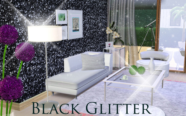 Sims 3 — Black Glitter by TSR Archive — Pattern