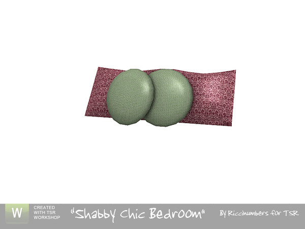 Sims 3 — Shabby Chic Bedroom Bed Pillows by TheNumbersWoman — Shabby Chic seems to have loads of pillows....So here are