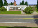 Sims 3 — Wood House by pupsplay3 — Open living area, 2 bedroom fully furnished home with pool.