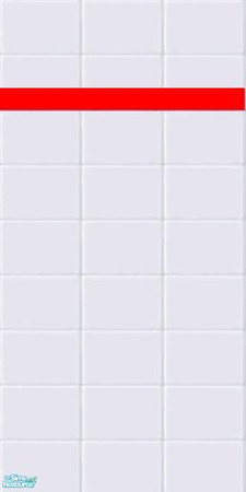 Sims 2 — Wall-tile-white-with-red-border by drib_ydal — 