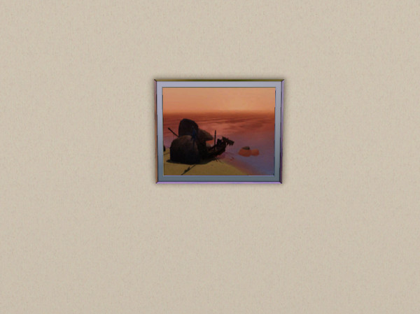 Sims 3 — Painting Landscape Eygpt3 Boat by Peachybitz1 — Painting Landscape Eygpt3 Boat