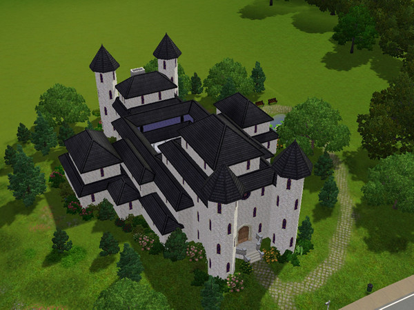 Sims 3 — Caroline's Castle by Rytelier — This is a medieval castle built by queen Caroline (fictional character, no