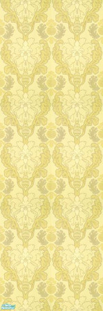Sims 2 — Mellow Yellow Wallpaper 1 by ziggy28 — A set of 4 wallpapers in a mellow yellow pattern