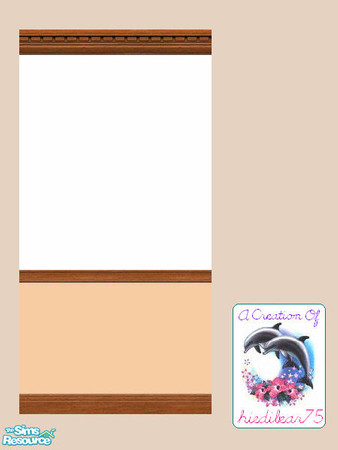 Sims 2 — Daisy Easter Peach plain HB75 @TSR $1 by hiedibear75 — Happy Easter! This wall is sure to brighten your Sims\'