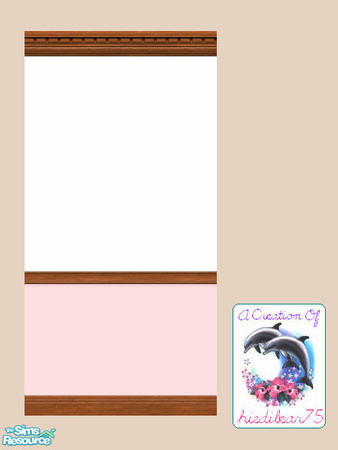 Sims 2 — Daisy Easter Pink plain HB75 @TSR $1 by hiedibear75 — Happy Easter! This wall is sure to brighten your Sims\'