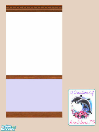 Sims 2 — Daisy Easter Purple plain HB75 @TSR $1 by hiedibear75 — Happy Easter! This wall is sure to brighten your Sims\'