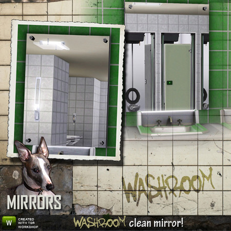 Sims 3 — Clean Mirror by Cyclonesue — The red-herring in the set: a CLEAN mirror! By Cyclonesue for TSR TSRAA
