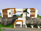 Sims 3 — Twin Towers-FREE by bbchris6911 — This house features two towers which look upon a half interior,exterior pool