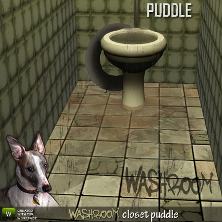 Sims 3 — Puddle (cubicles and corners) by Cyclonesue — There is only one thing worse than a nasty toilet, and that's a