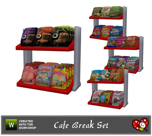 Sims 3 — Cafe Break Set_Counter Display_2 by mensure — Cafe Break Set_Counter Display_2 by mensure. Recolorable two parts