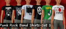 Sims 3 — Punk Rock Band Shirts Set 1 by kicktail — I noticed that there weren't any punk/rock/ska/whatever shirts on this