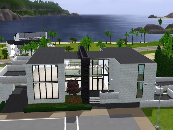 Sims 3 — Parkview Terrace by skagrl7250 —  4 bedrooms, 3 bathrooms, office, living room, family room, pool, carport.