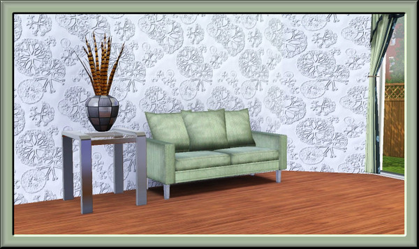 Sims 3 — Luxury Textured Vinyl Anaglypta - Snowflake by ziggy28 — Luxury Textured Vinyl Anaglypta snowflake pattern