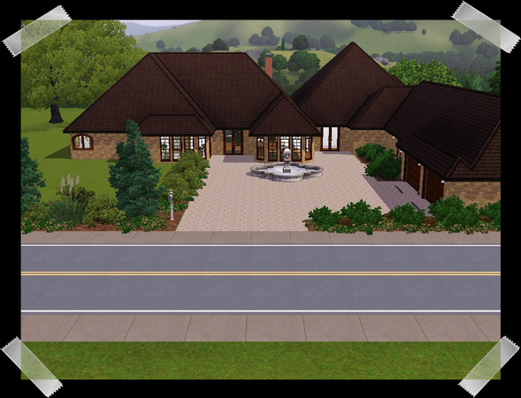 Sims 3 — Has it all by TKayO — This spacious house has 4 bedrooms, 4 1/2 baths, an office, media room, formal living