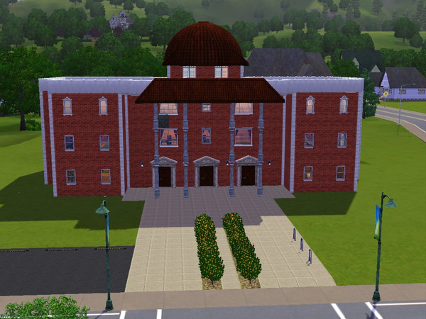 Sims 3 — City Hall by xoharley — Explore the inside of city hall. Actual rabbit hole in basement. ;D