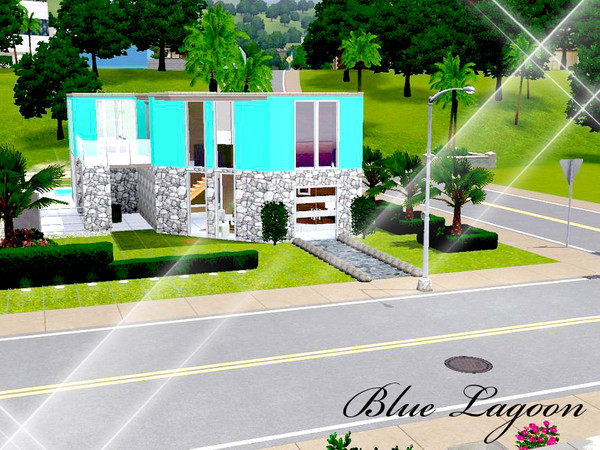 Sims 3 — Blue Lagoon by TSR Archive — Cute and fully furnished little home for your simmies:D It has two stories: