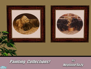 Sims 2 — NSC Painting Set100 by Neptunesuzy — Your Sims will love these Puppy Paintings! Enjoy!