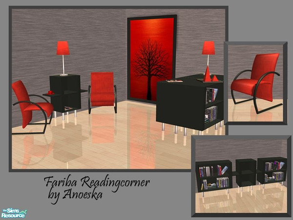 Sims 2 — Fariba Readingcorner Collection file by AnoeskaB — This is the collection file of the Fariba Readingcorner. It