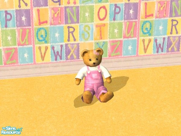 Sims 2 — Girl Teddy Bear by foxysensei — To match the boy one in the game! 