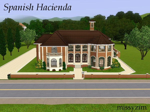 Sims 3 — Spanish Hacienda by missyzim — Beautiful Italianate style mansion inspired by the new Hacienda Luxury set