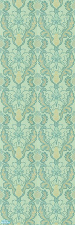 Sims 2 — Cool Green Wallpaper 1 by ziggy28 — A set of 4 wallpapers in a cool green pattern