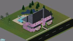 Sims 1 — Sweet Streets: Town House 1 by diamondnell — This \"vanilla\" series of houses and community lots is
