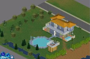 Sims 1 — Sweet Streets: Beach House by diamondnell — This \"vanilla\" series of houses and community lots is